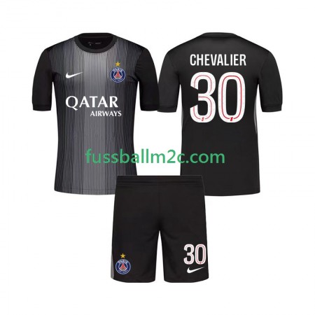 Fußballtrikots Paris Saint-Germain Lucas Chevalier 30 Torwart Kinder Heim Trikotsatz 2025-2026